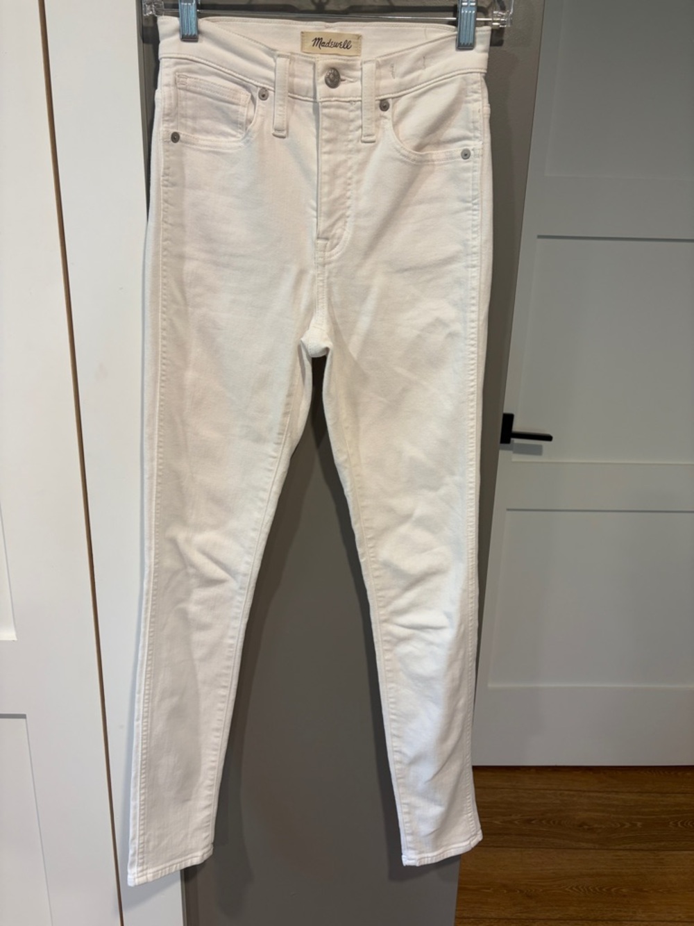 Madewell White 10” High-Rise Skinny Jeans sz24